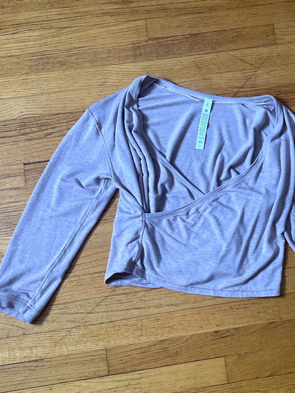 Lululemon Wrap Baby Pink Pilates Top